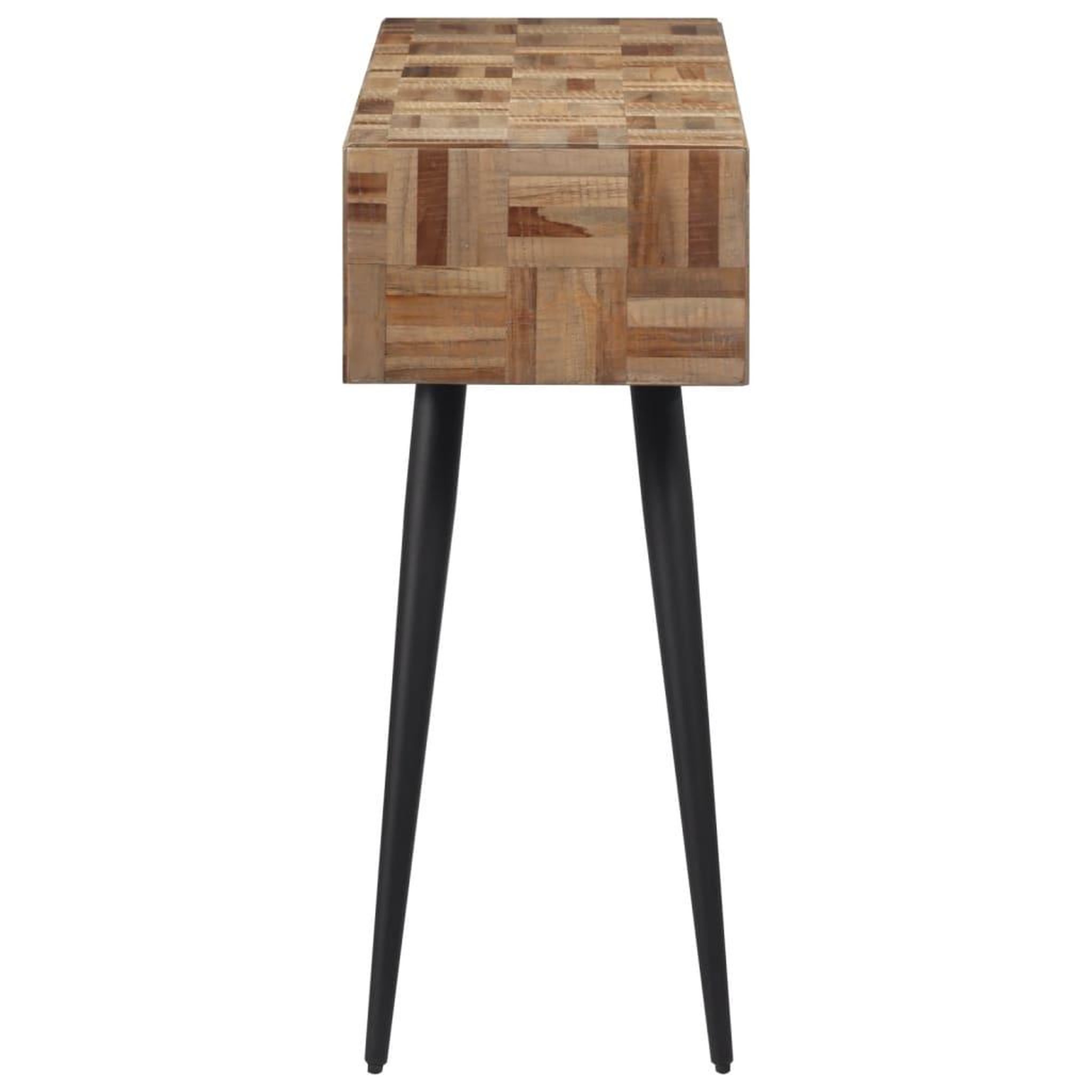 Voir la diapositive 3 : VIDAXL Table console 110x34x80 cm teck de recuperation massif