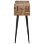 Voir la diapositive 3 : VIDAXL Table console 110x34x80 cm teck de recuperation massif