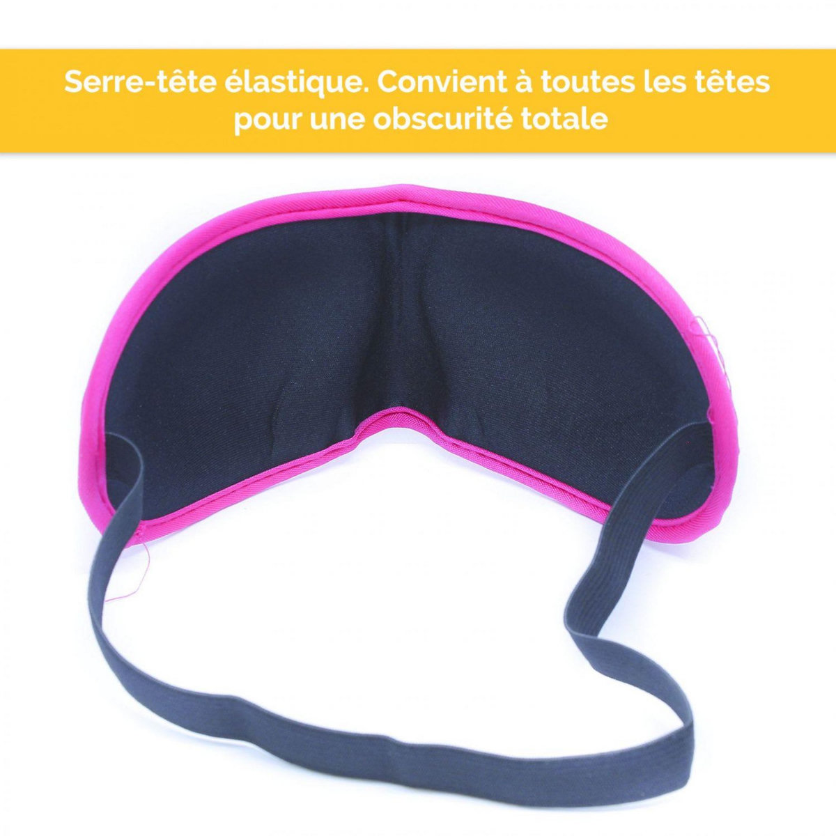 VIVEZEN Lot de 2 masques de nuit, sommeil, voyage avec serre tête élastique