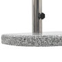 Voir la diapositive 4 : VIDAXL Socle de parasol Granite courbe 10 kg Gris