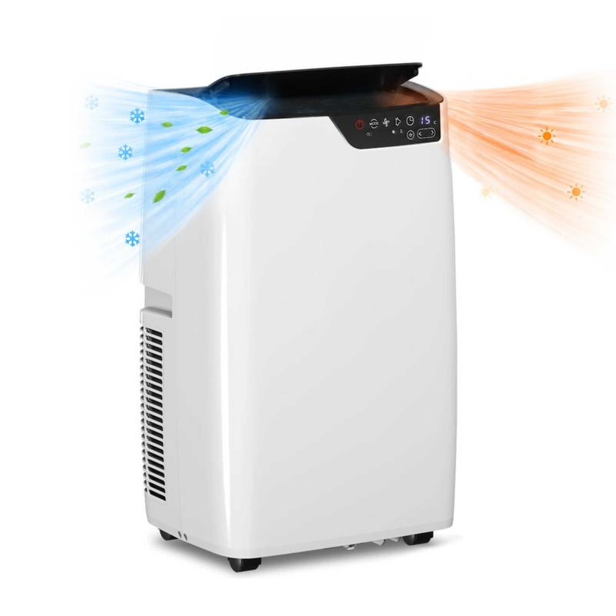 Voir la diapositive 3 : Climatiseur mobile réversible - 14000 btu / 3500 frigories –1500w