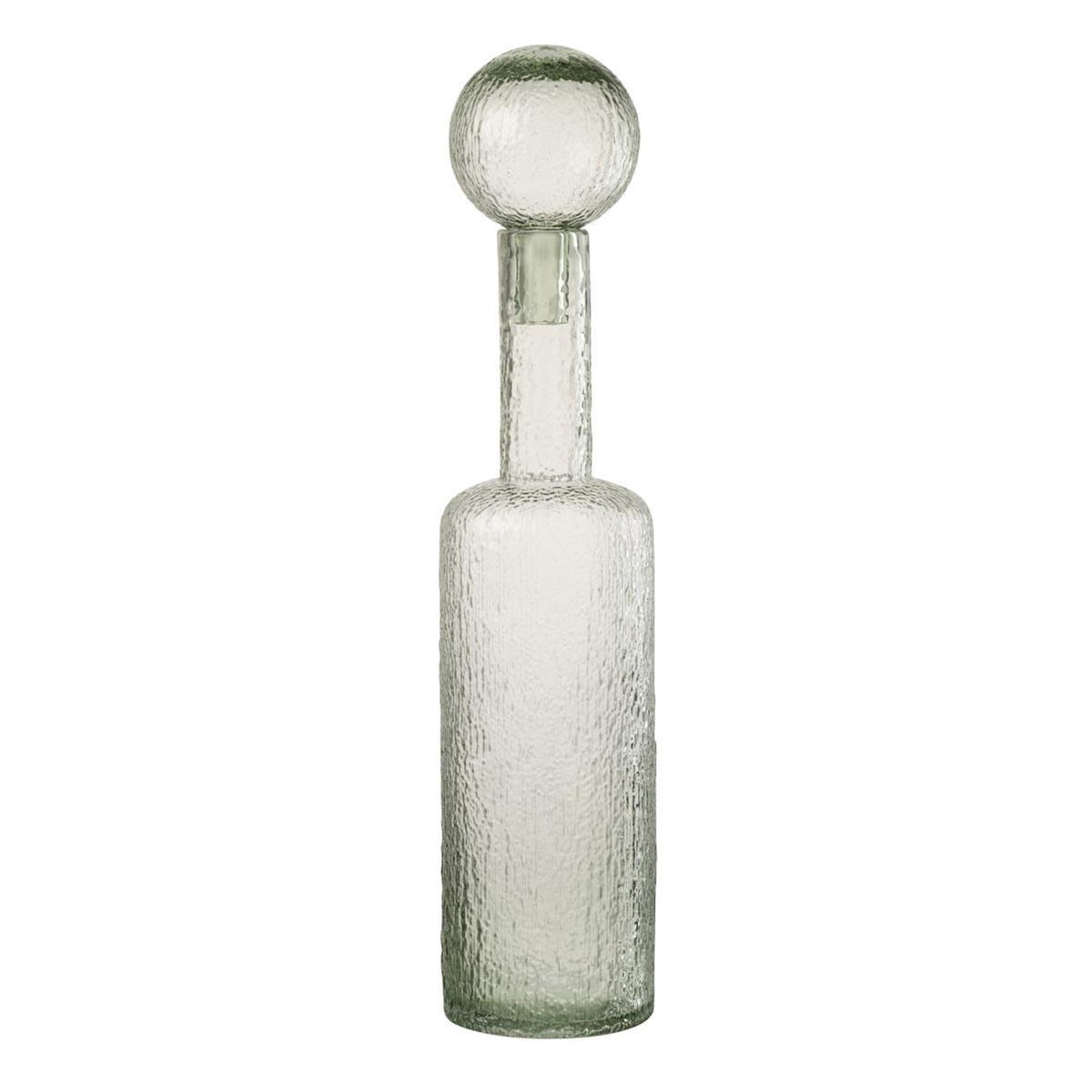 Paris Prix Bouteille Déco en Verre  Spiaggia  56cm Gris Vert