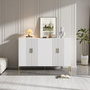 Voir la diapositive 4 : MERAX Buffet 4 porte(s) 0 tiroir(s) - 160 cm blanc panneau de particules