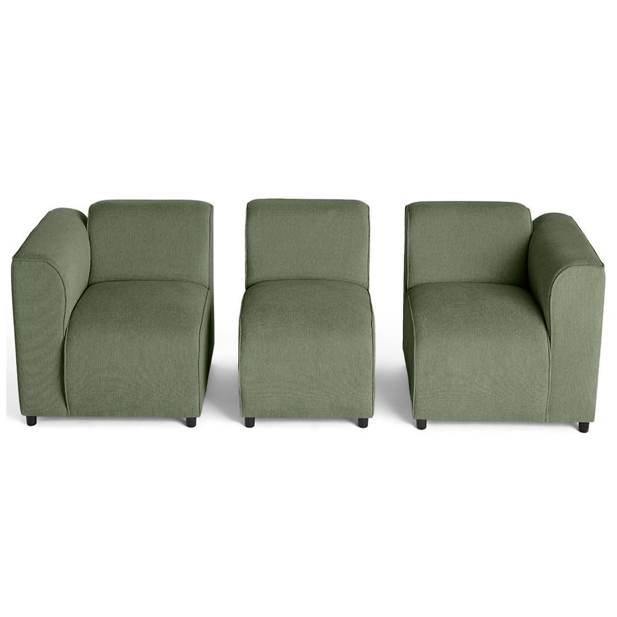 Voir la diapositive 3 : LISA DESIGN Suaro - canapé modulable 3 places en tissu texturé
