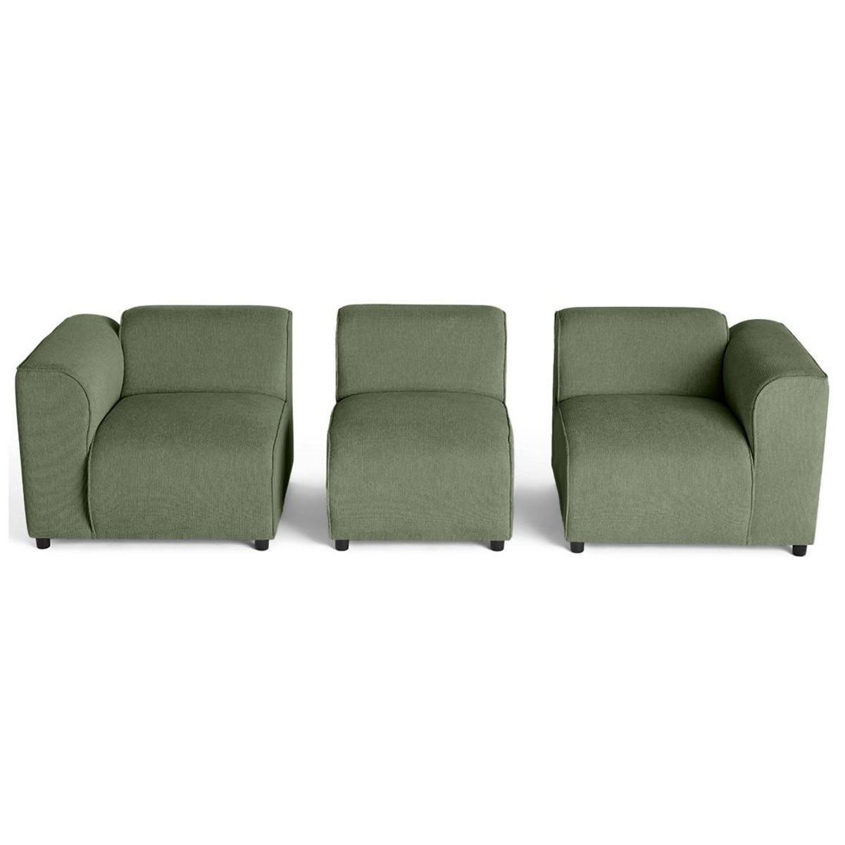 LISA DESIGN Suaro - canapé modulable 3 places en tissu texturé