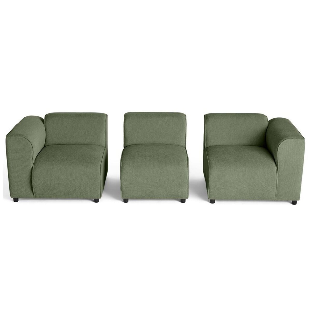 LISA DESIGN Suaro - canapé modulable 3 places en tissu texturé