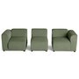 Voir la diapositive 3 : LISA DESIGN Suaro - canapé modulable 3 places en tissu texturé