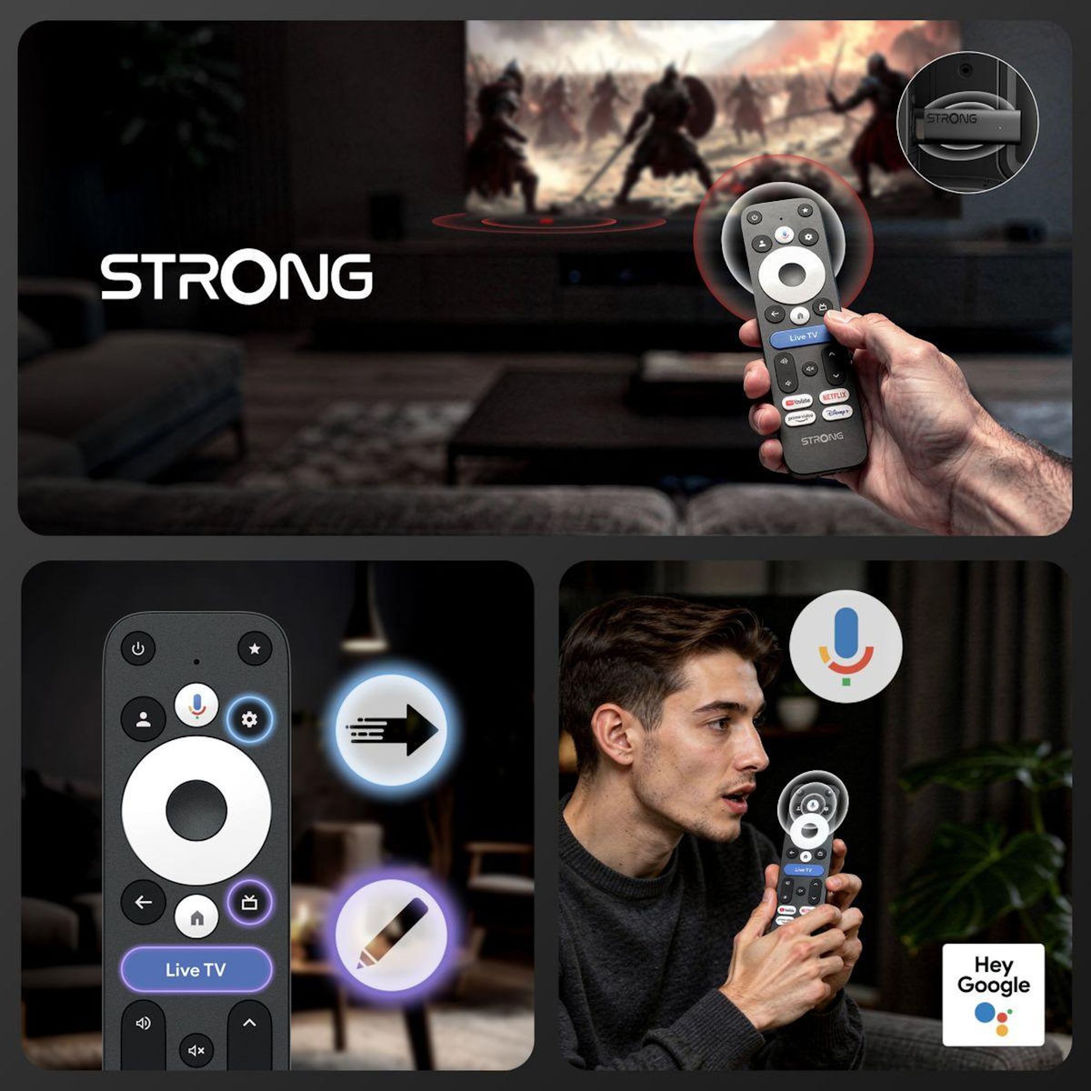 Strong Clé Leap-Una + Stick Android TV FHD