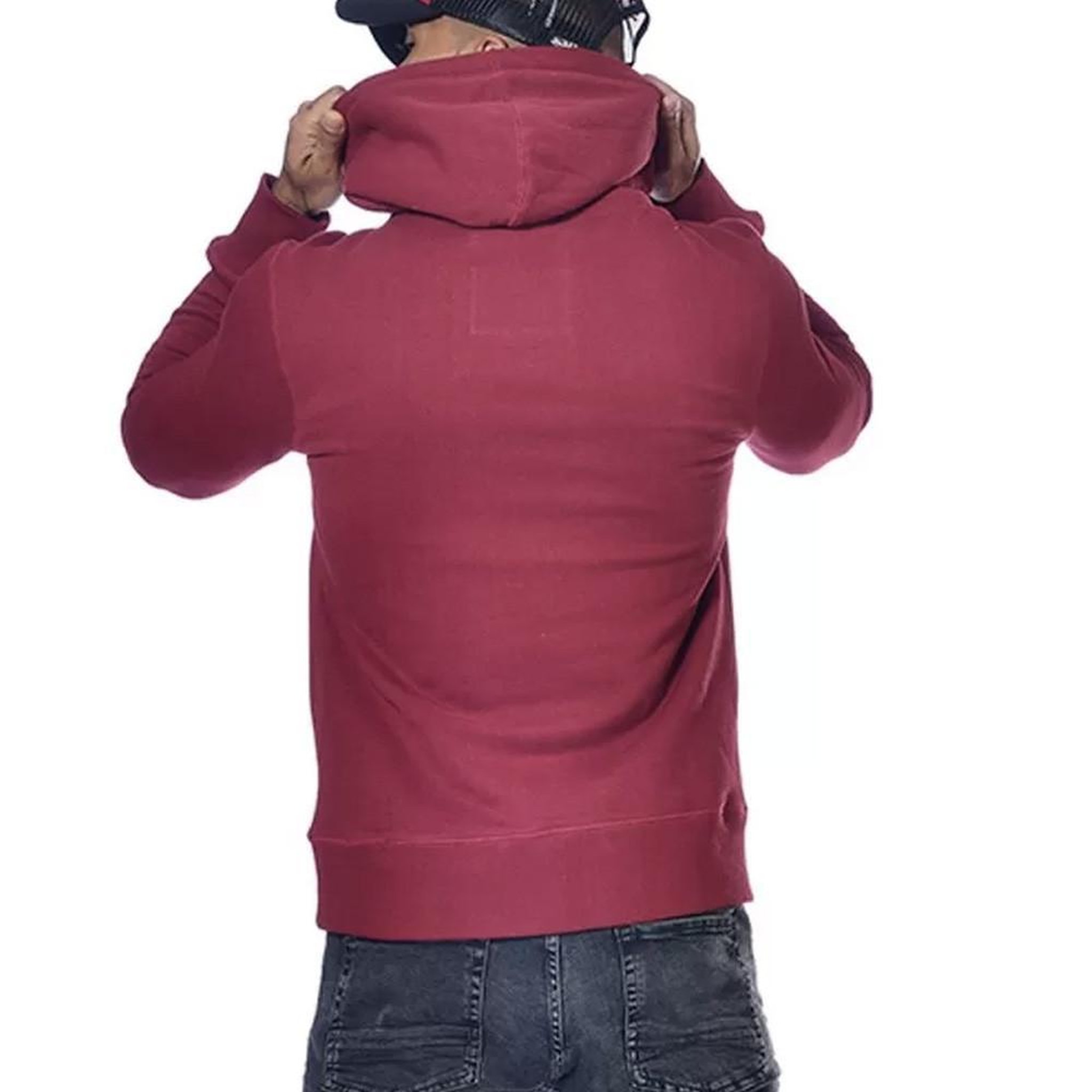 Voir la diapositive 4 : VON DUTCH Sweat à capuche bordeaux homme von dutch must