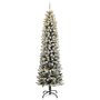 Voir la diapositive 2 : VIDAXL Sapin de Noël artificiel 150 LED et neige floquee 150 cm