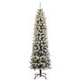Voir la diapositive 2 : VIDAXL Sapin de Noël artificiel 150 LED et neige floquee 150 cm
