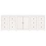 Voir la diapositive 5 : VIDAXL Buffet Blanc 230x35x80 cm Bois massif de pin