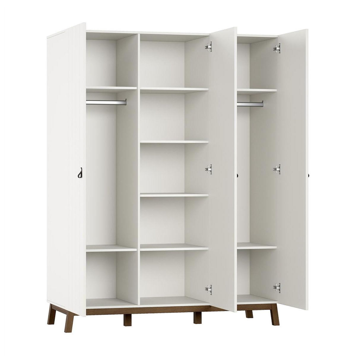 Vipack Armoire sezane 3 portes clay/noix