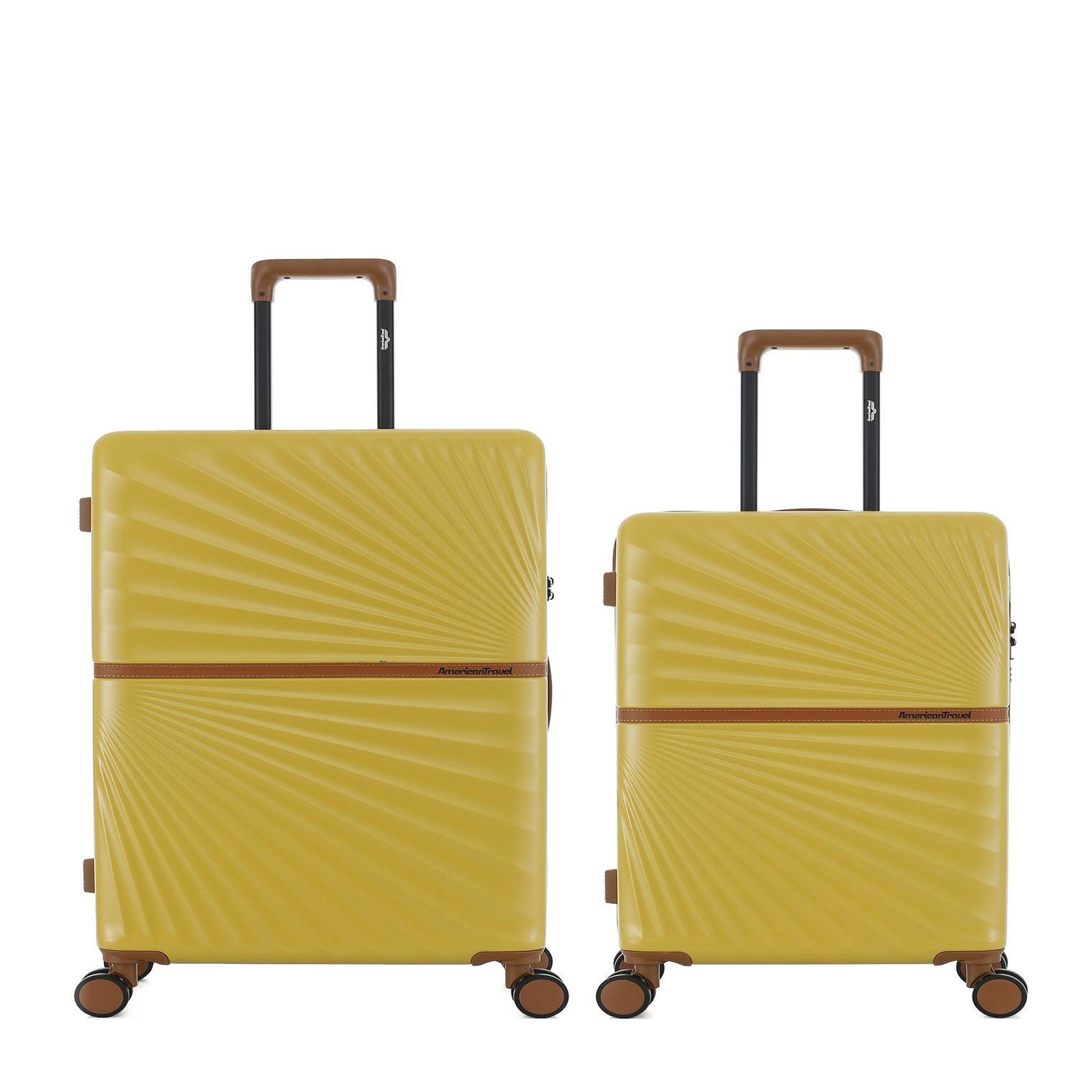 AMERICAN TRAVEL Lot de 2 Valises Rigides Grand Format et Taille Moyenne OAKLAND
