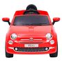 Voir la diapositive 2 : VIDAXL Voiture électrique pour enfants Fiat 500 Rouge