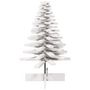 Voir la diapositive 3 : VIDAXL Arbre de Noël en bois pour décoration blanc 100 cm pin massif