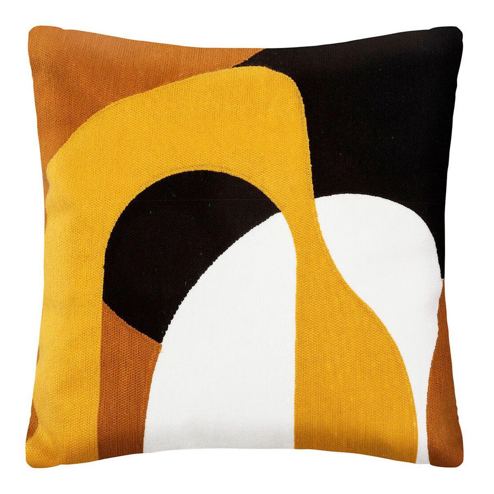 ATMOSPHERA Coussin Déco Imprimé  Hary  45x45cm Ocre