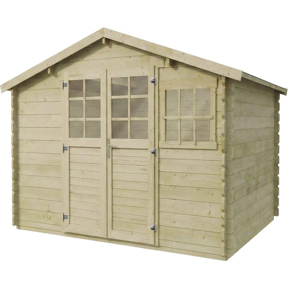 Habitat et Jardin Abri de jardin en bois traité autoclave  Belmont  - 12.53 m² - 34 mm