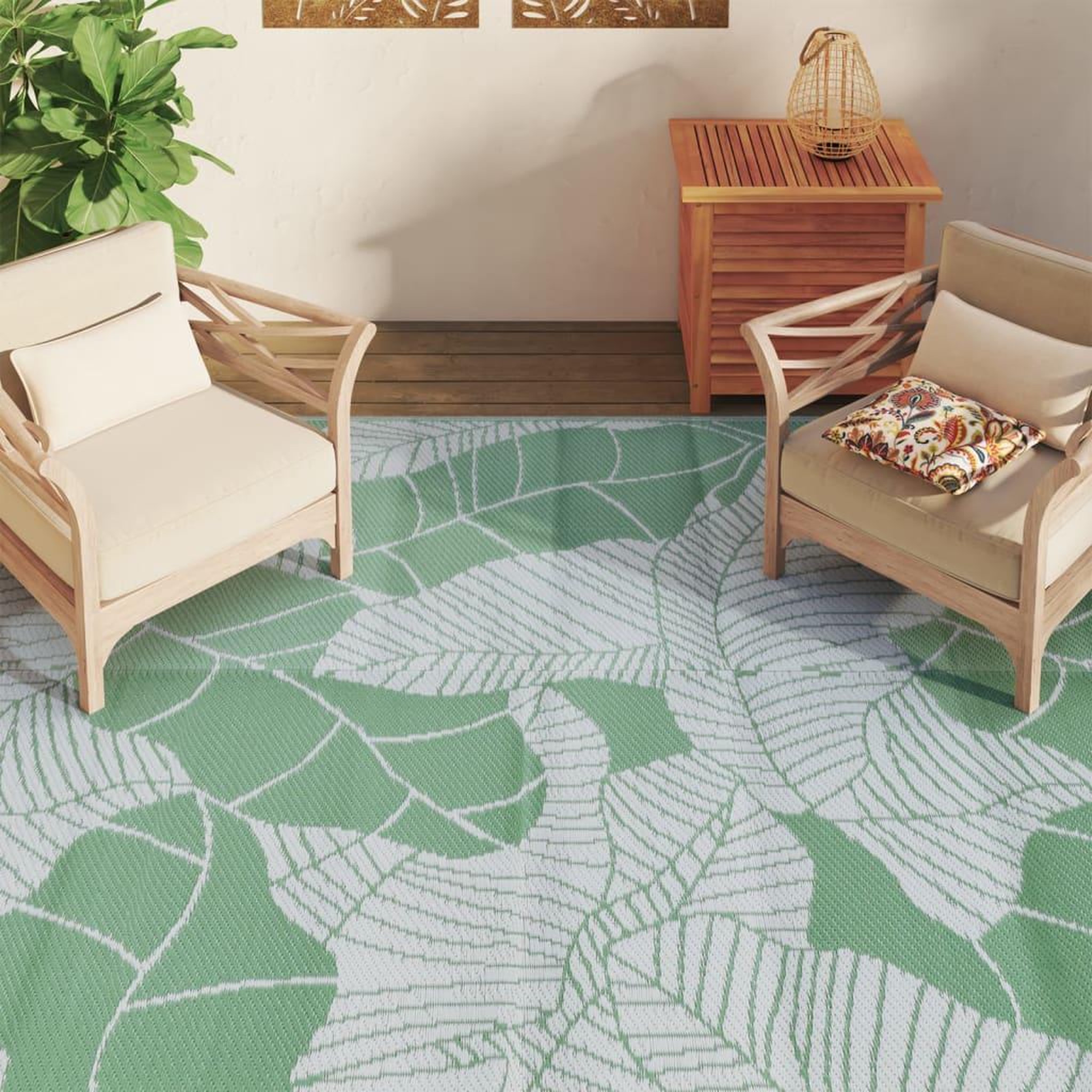Voir la diapositive 3 : VIDAXL Tapis d'exterieur ARAKIL vert 190 x 290 cm PP