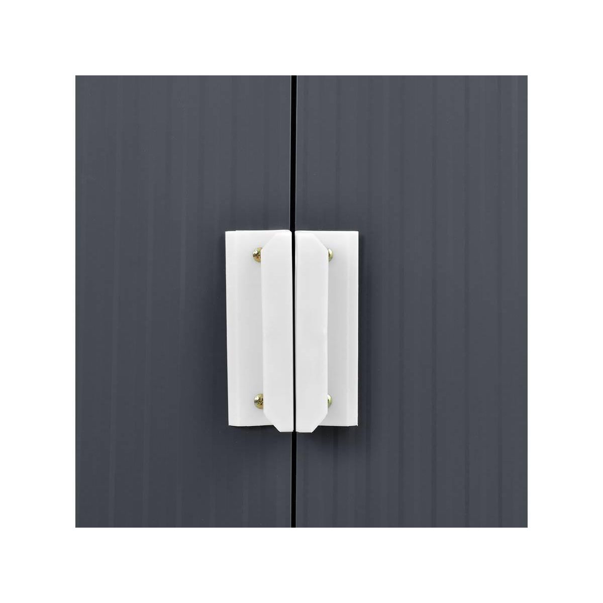 Habitat et Jardin Abri de jardin métal  Vegas  - 12.98 m² - Gris