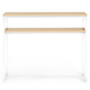 Voir la diapositive 5 : ID MARKET Console double DETROIT design industriel bois et métal blanc