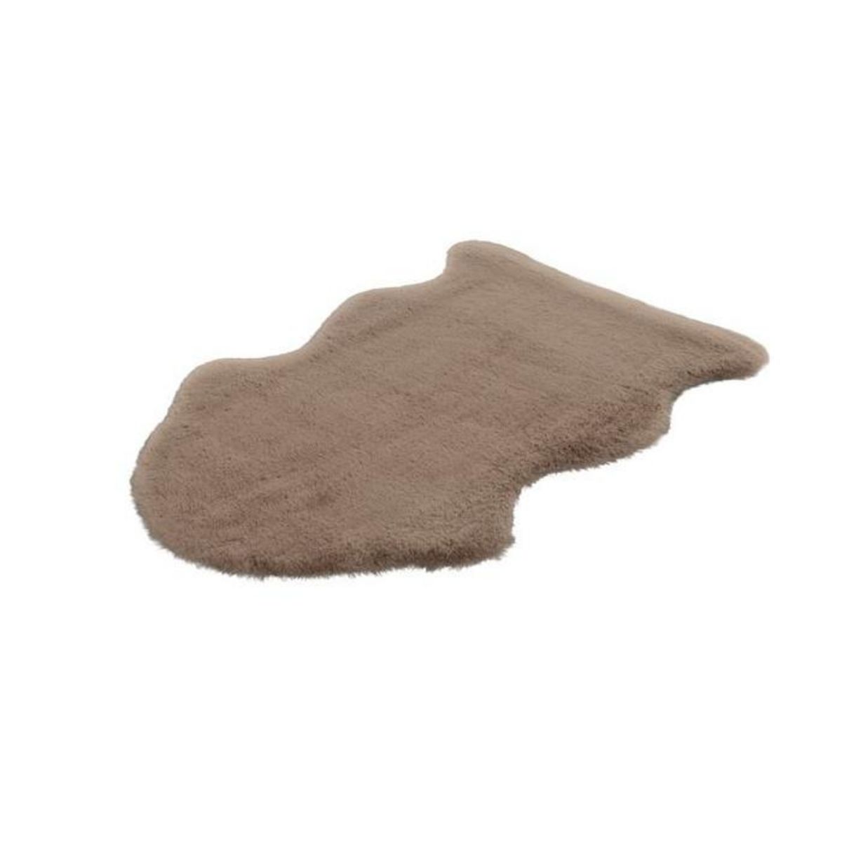 Paris Prix Tapis Imitation Fourrure  Kunda  60x90cm Taupe