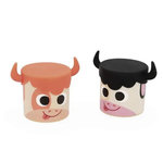 Juratoys-Janod Boite a meuh avec cornes asst