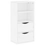 Voir la diapositive 2 : VIDAXL Armoire laterale tiroirs ODDA blanc 40x24x79 cm bois massif pin