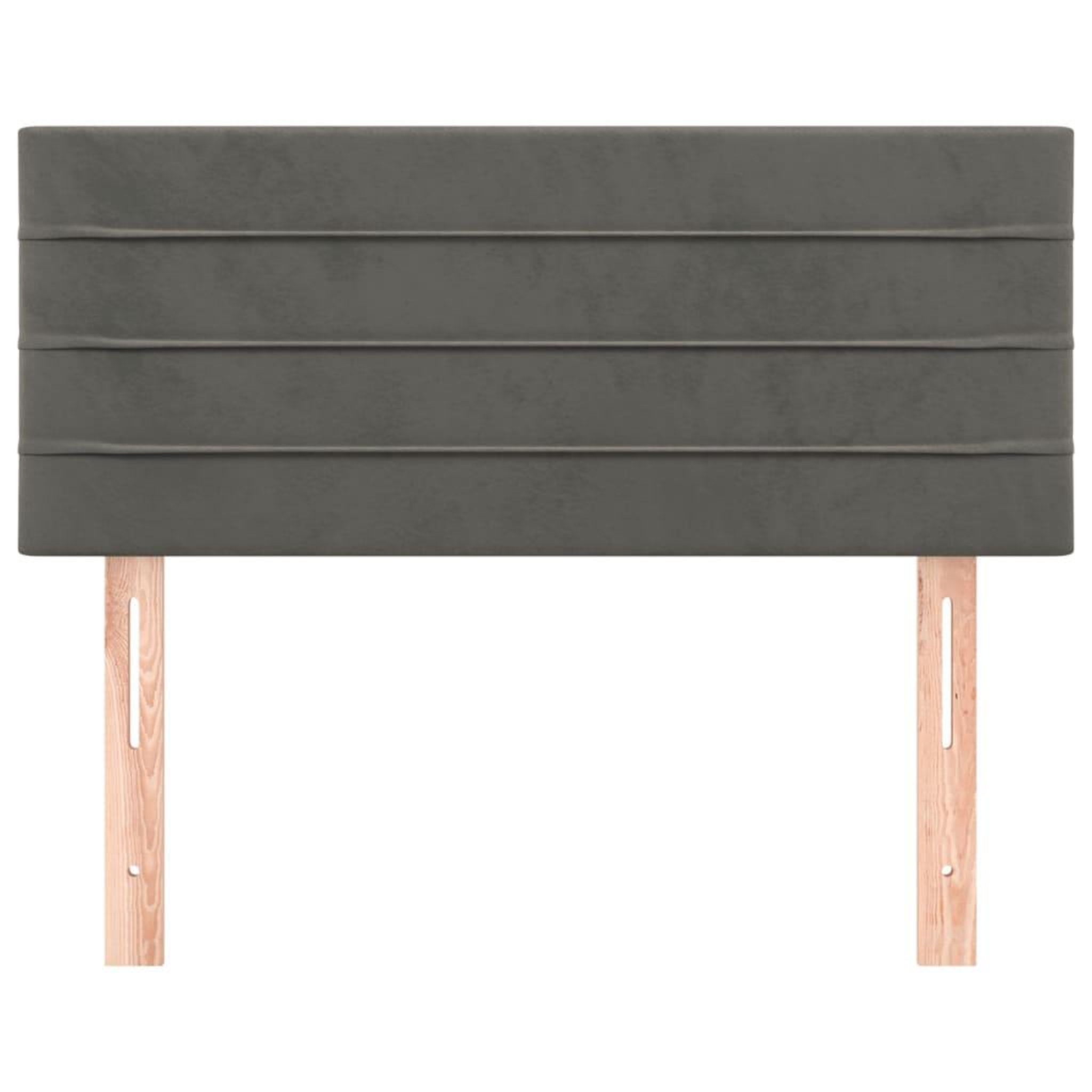 Voir la diapositive 3 : VIDAXL Tete de lit Gris fonce 100x5x78/88 cm Velours