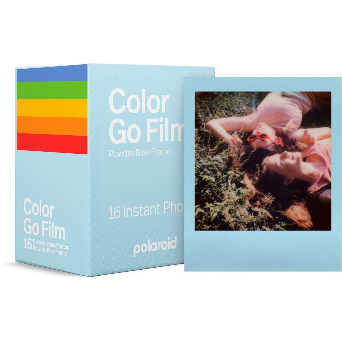 POLAROID Papier photo instantané Go flim double pack Powder Blue Frame