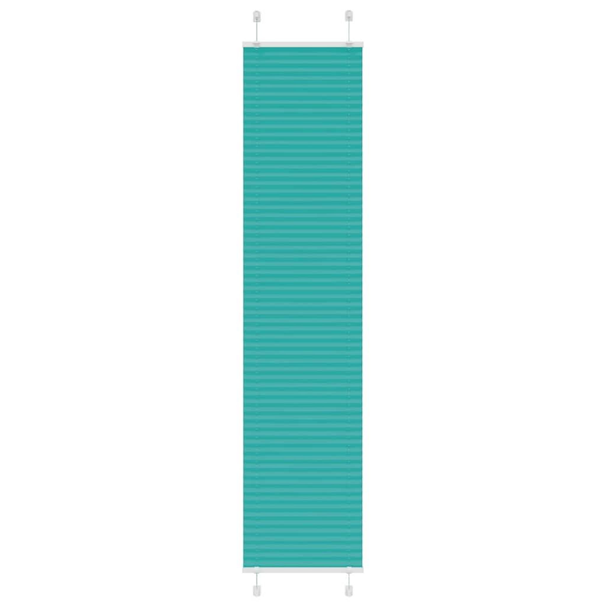 VIDAXL Store plisse vert petrole 40x200 cm largeur du tissu 39,4 cm