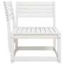 Voir la diapositive 5 : VIDAXL Canape d'angle de jardin blanc 73x73x78cm bois pin massif