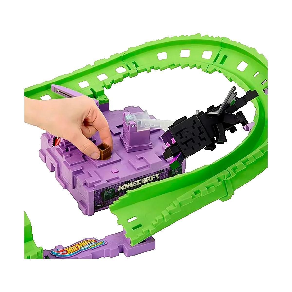 Hot Wheels Piste de course Hot Wheels Piste Minecraft orange