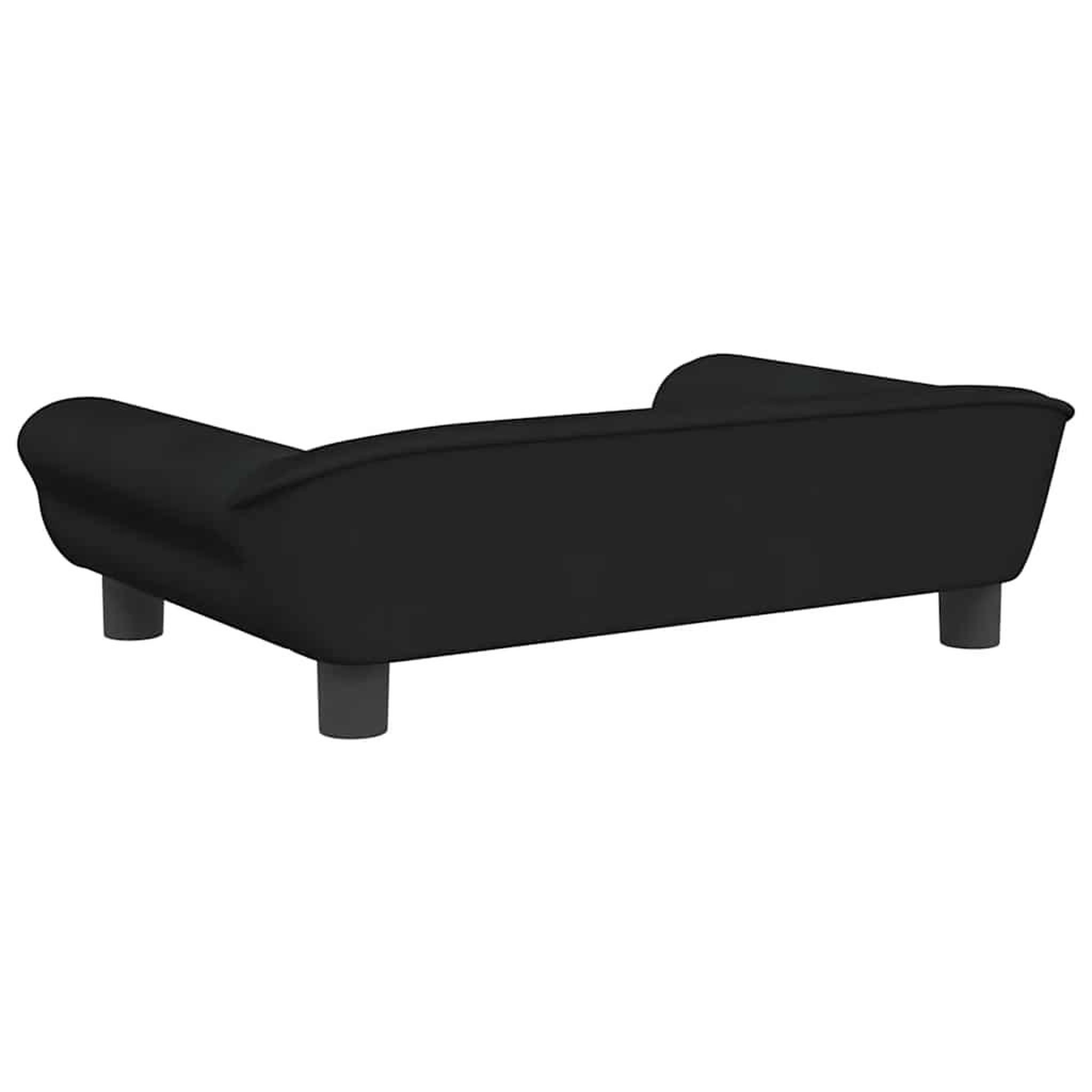 Voir la diapositive 5 : VIDAXL Lit pour chien noir 70x48x22 cm velours