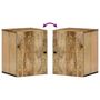 Voir la diapositive 6 : VIDAXL Armoire de salle de bain murale 38x33x48cm bois massif manguier