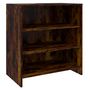 Voir la diapositive 2 : VIDAXL Buffet Chene fume 70x40,5x75 cm Bois d'ingenierie