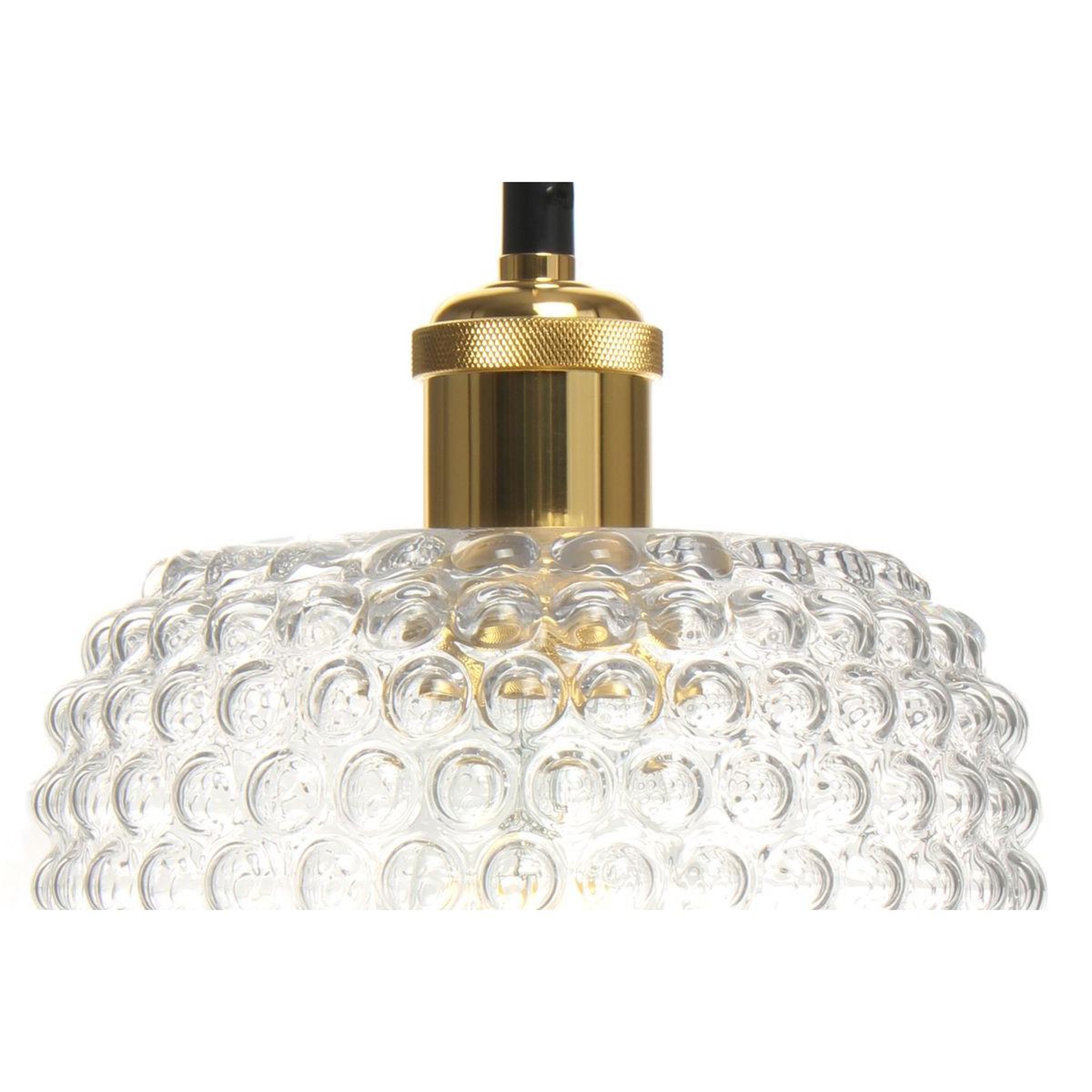 Voir la diapositive 3 : Paris Prix Lampe suspension en verre  irène  27cm transparent