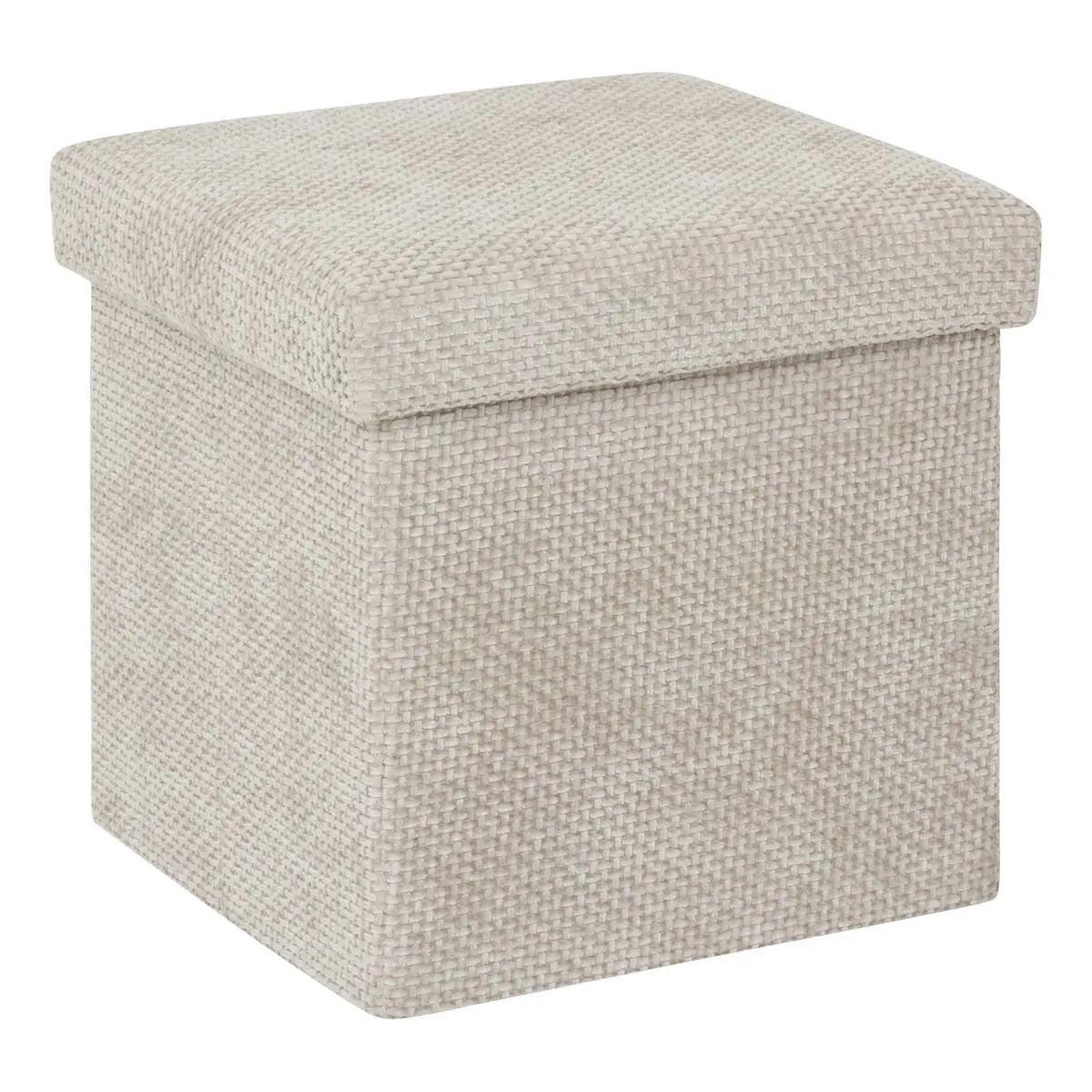 FIVE Pouf coffre pliable  velvy  31cm beige