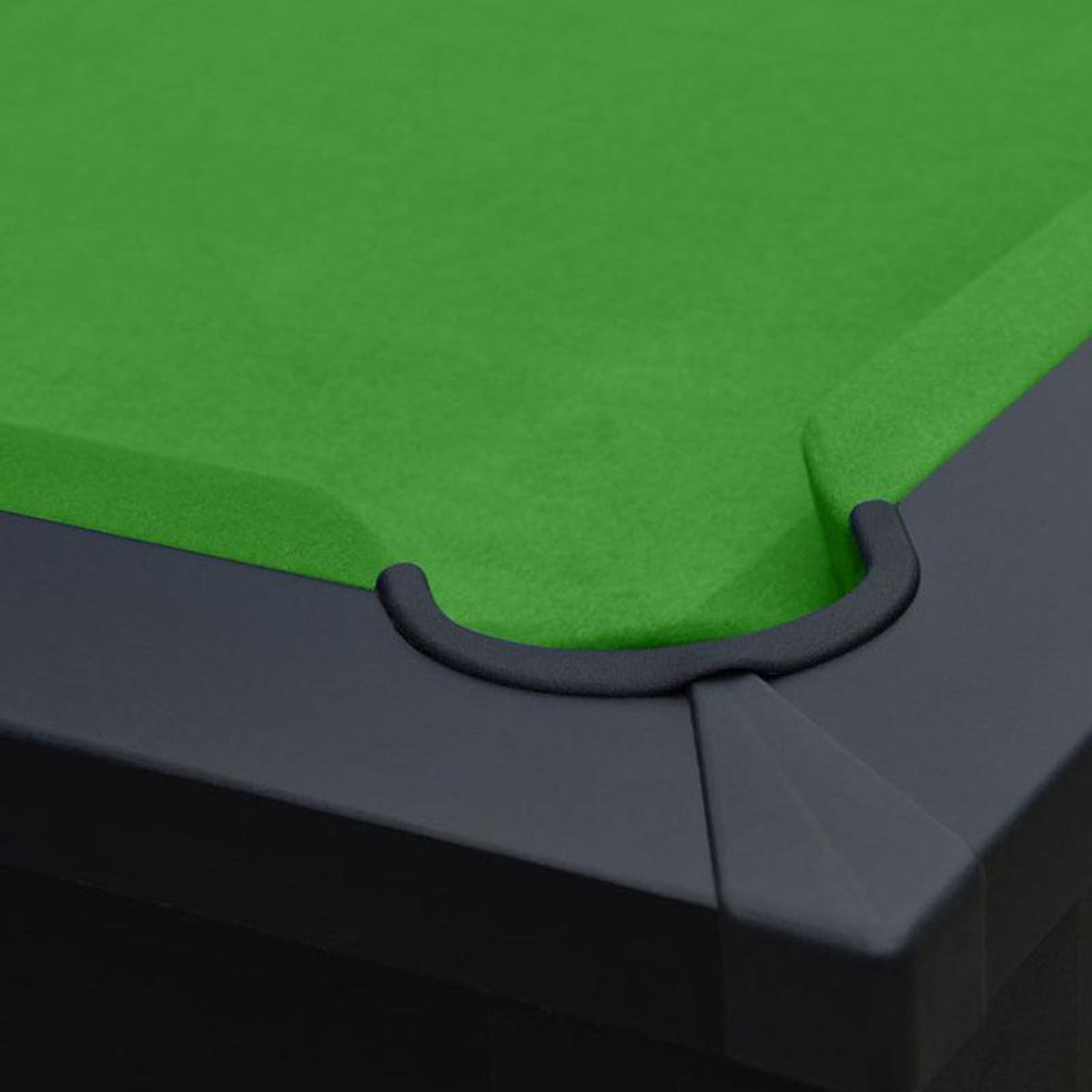 Rendez vous déco Table de billard convertible noire tapis vert-Eddie