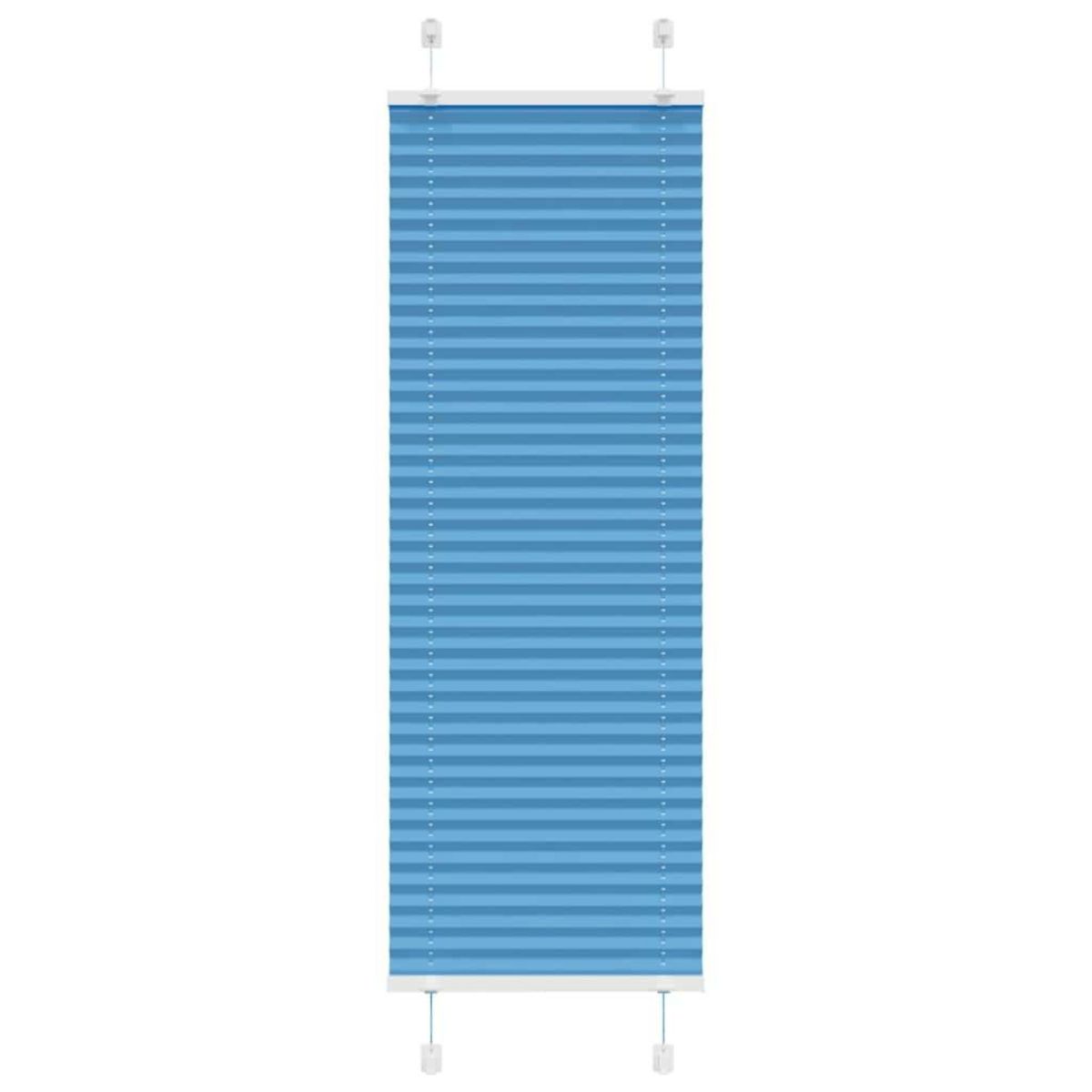 VIDAXL Store plisse bleu 50x100 cm largeur du tissu 49,4 cm polyester