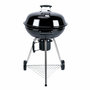 Voir la diapositive 6 : SWEEEK Barbecue charbon de bois Ø57cm - Georges - Noir émaillé. barbecue avec aérateurs. émaillé. fumoir. récupérateur de cendres