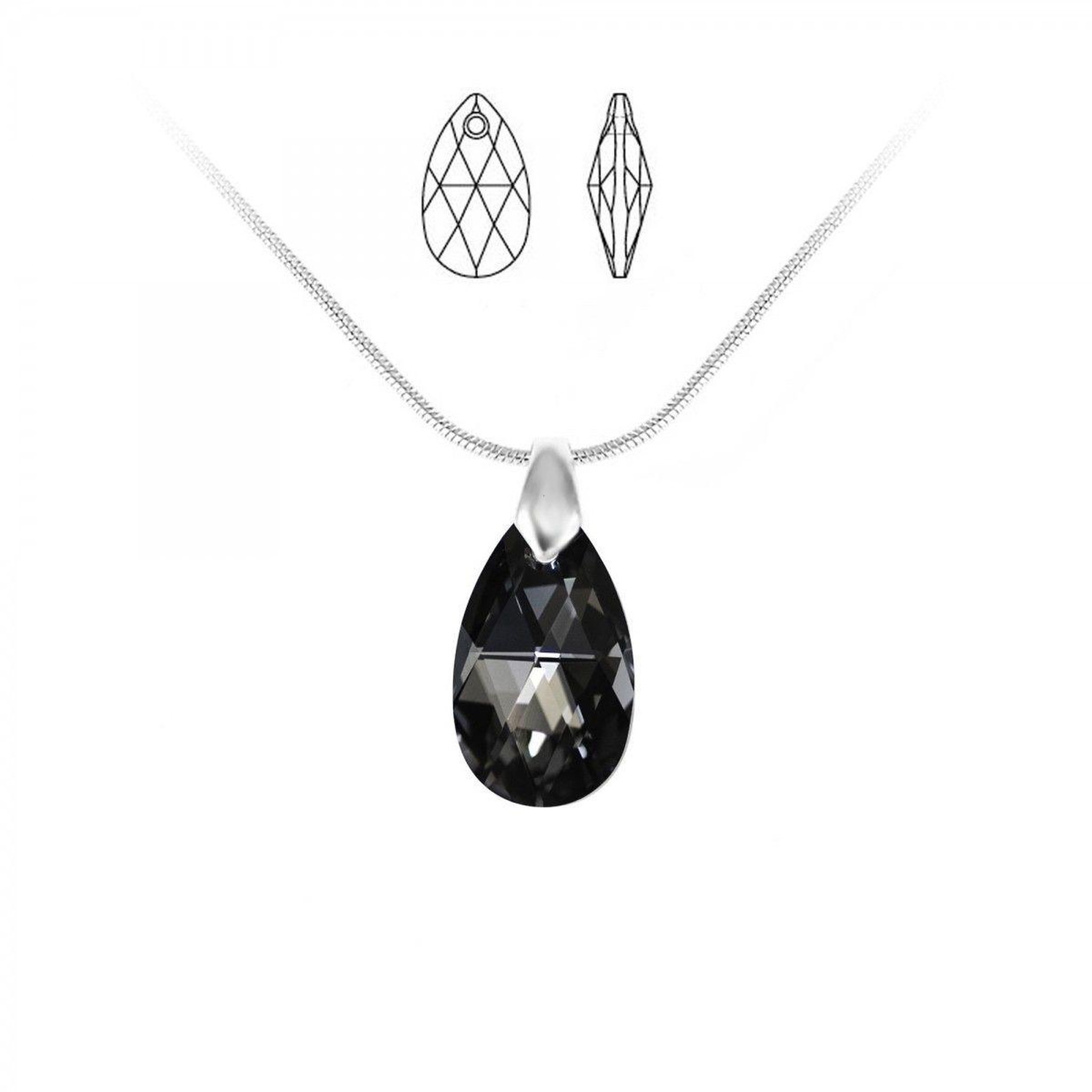 SC CRYSTAL Collier SC Crystal orné de Cristaux scintillants
