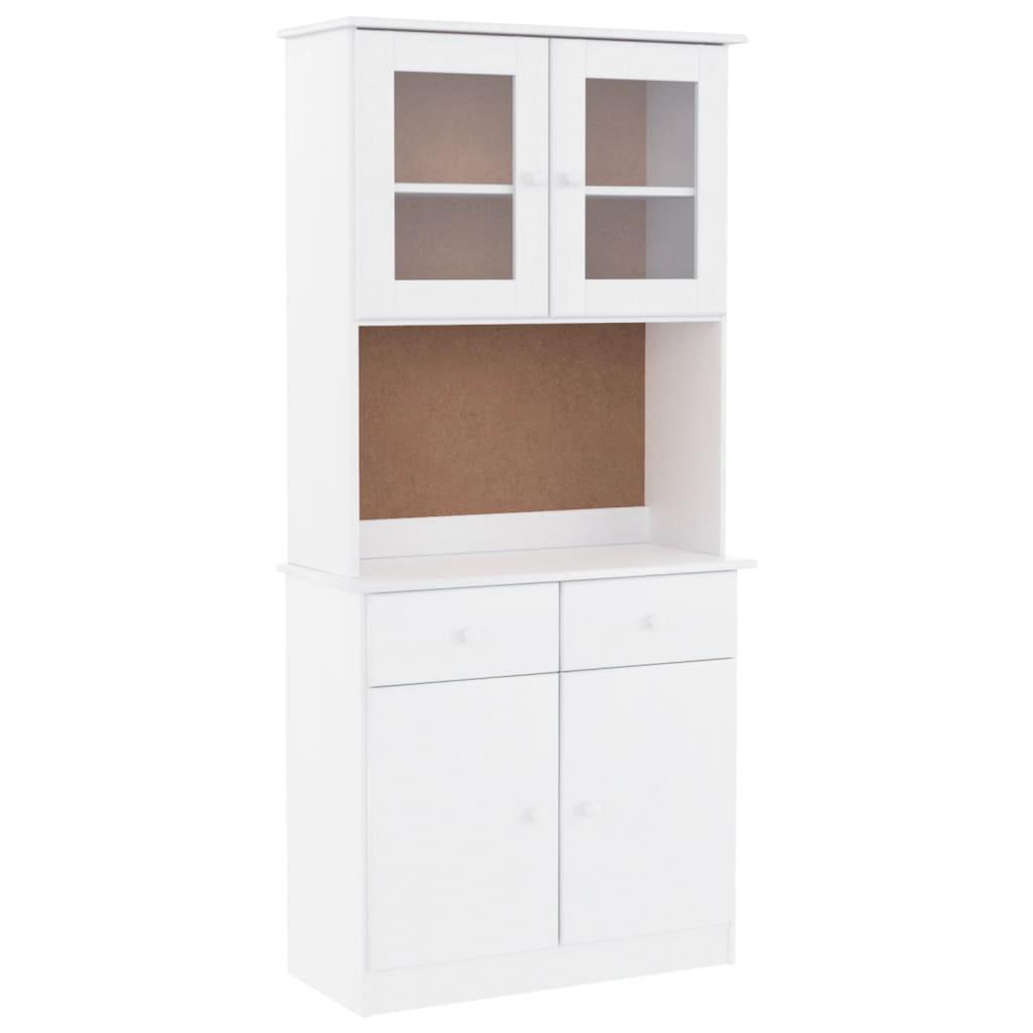 Voir la diapositive 2 : VIDAXL Buffet ALTA blanc 77x35x165 cm bois massif de pin