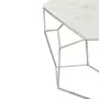 Paris Prix Table Basse Design  Claor  91cm Marbre & Nickel