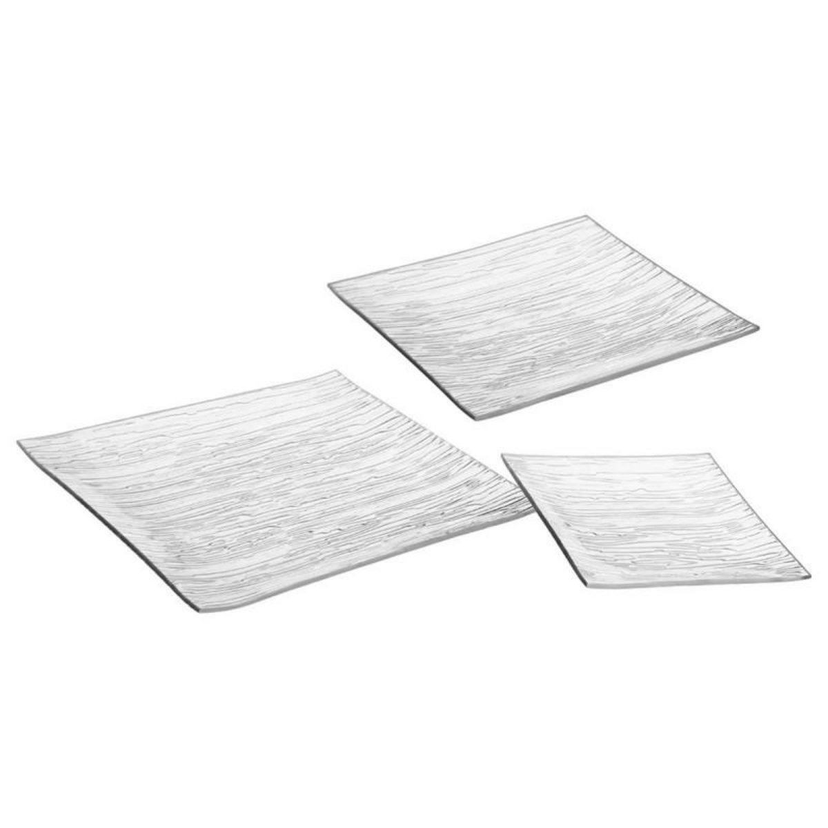  Service de Table 18 Pièces  Strié  Transparent