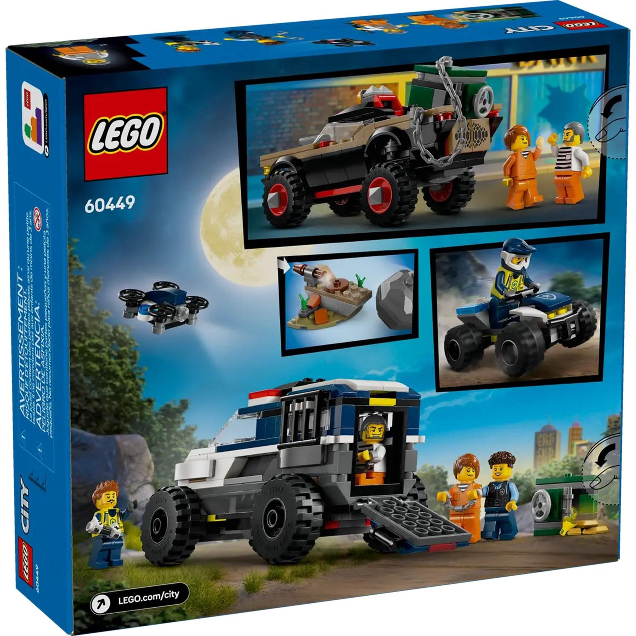 Voir la diapositive 3 : LEGO City La course-poursuite de la voiture de police tout-terrain