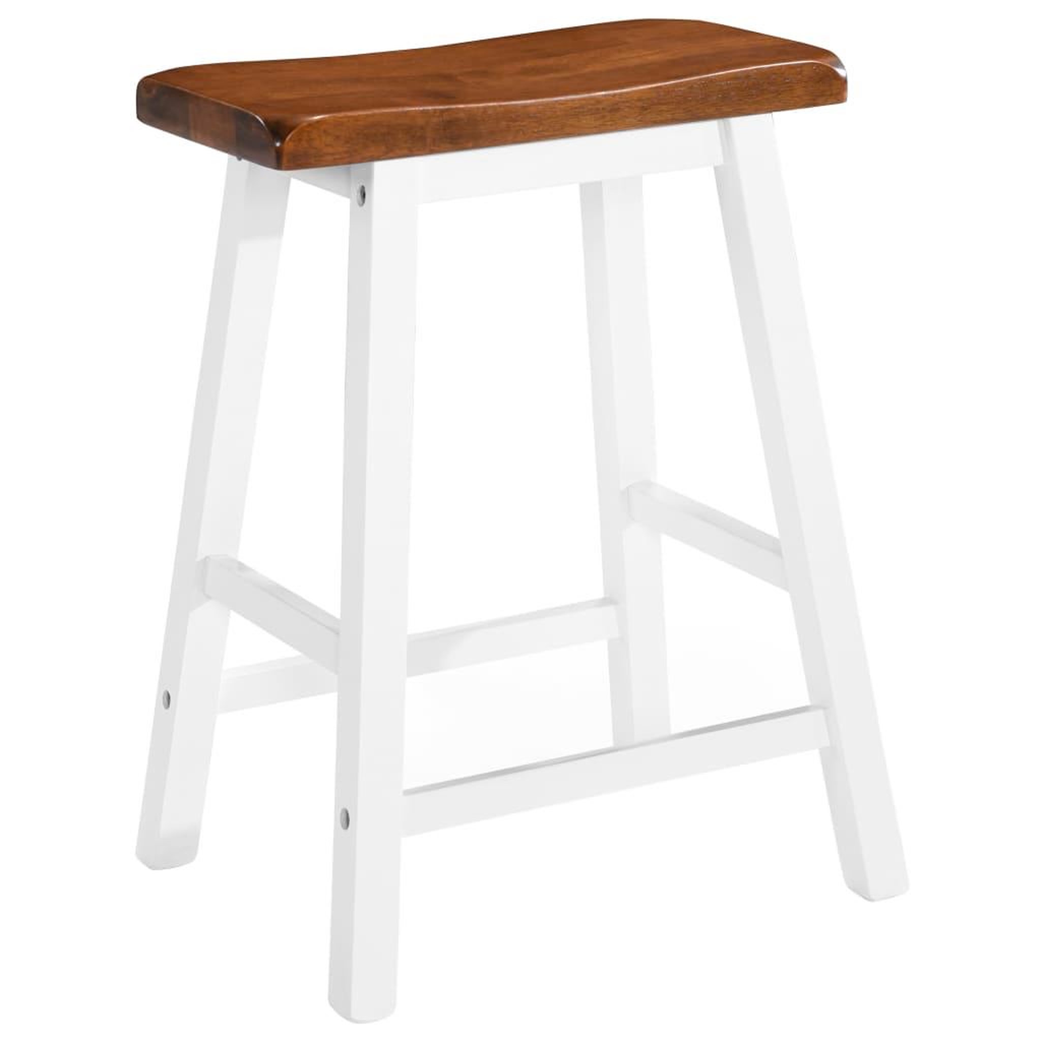 Voir la diapositive 2 : VIDAXL Tabourets de bar lot de 2 bois massif