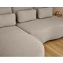 Voir la diapositive 4 : LISA DESIGN Mahina - canapé d'angle gauche - 4 places - convertible avec coffre - en tissu bouclette