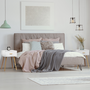 Voir la diapositive 2 : ID MARKET Lot de 2 tables de chevet EIYA scandinaves 1 tiroir bois blanc