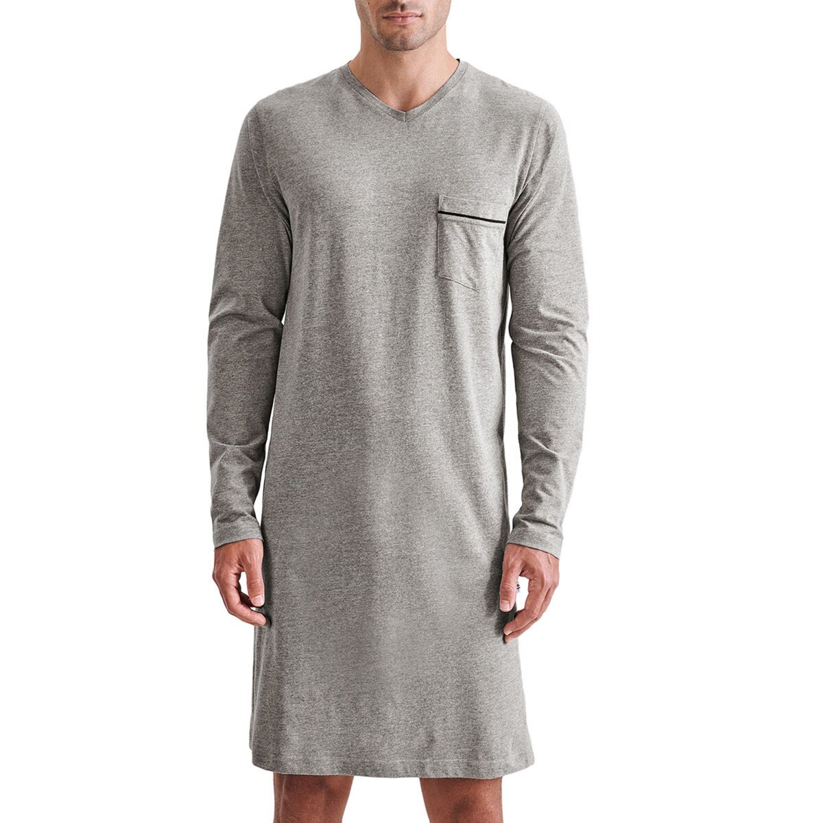 Chemise de nuit grise pour homme marine